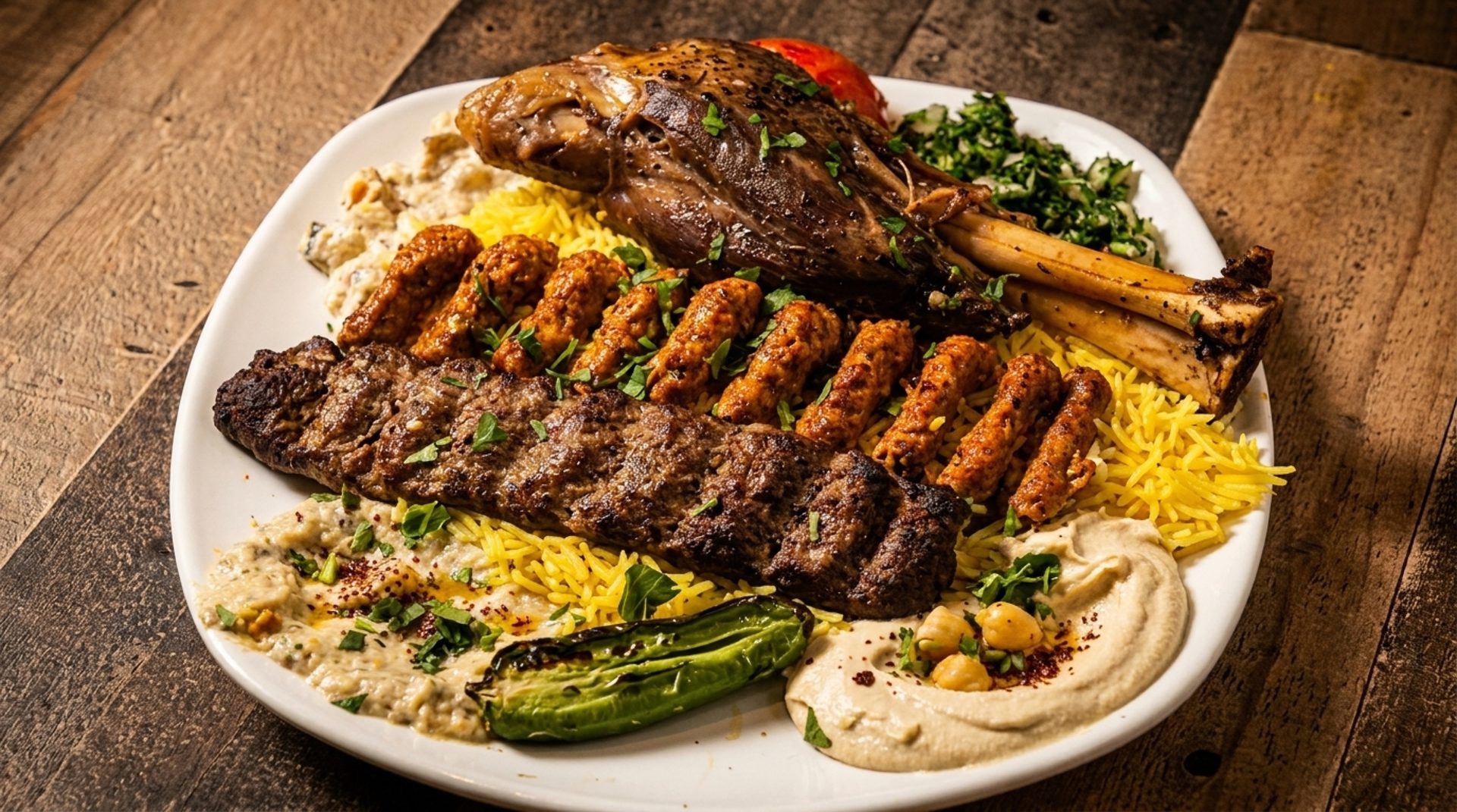 The full menu, always halal